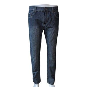 Phat Farm Mens Slim Straight Leg Denim Jeans 36x32 Dark Blue Wash Vintage